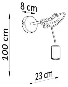 Kinkiet EDISON czarny SOLLUX  LIGHTING