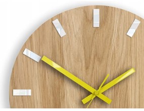 Zegar na ścianę nowoczesny drewniany z cichym mechanizmem okrągły solidny