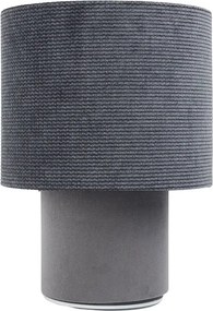 Szara lampka nocna pokryta welurem - A339 G9-K66