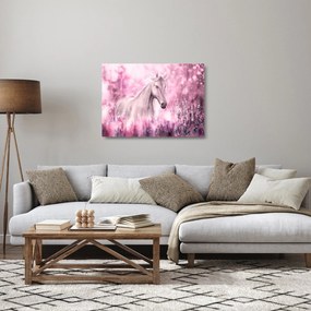 Obraz na szkle - Malowany koń (70x50 cm)