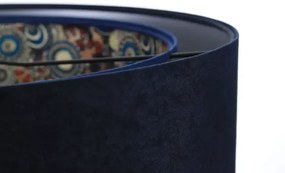 Lampa wisząca z welurowym zdobionym abażurem - S425 D5-B04
