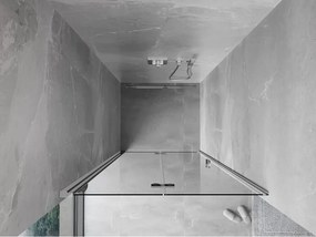 Mexen Mist-F drzwi prysznicowe składane lewe 70 cm, transparent, chrom - 8A6-070-000-01-00-L
