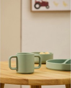 Jasnoróżowo-turkusowe silikonowe kubki dla dzieci zestaw 2 szt. Lili – Kave Home