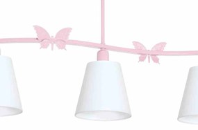 Żyrandol ALICE PINK 3xE14 na listwie