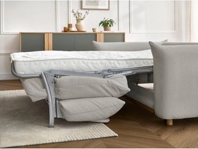 Jasnoszara rozkładana sofa 234 cm Ernest – Bobochic Paris