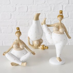 Figurka porcelanowa Joga, kobieta, 22 cm