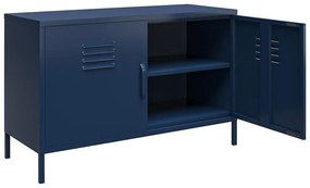 Niebieska metalowa szafka 100x64 cm Bradford – Queer Eye