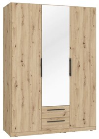 Szafa z lustrem MARO 150x213 cm dąb artisan