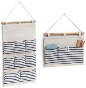 Organizer na ścianę z kieszeniami STRIPES, 35 x 60 cm