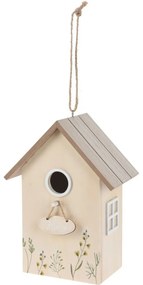 Drewniana budka dla ptaków Home, naturalna, 16,5 x10 x 21,5 cm