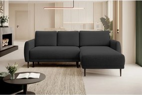 Narożnik BONO z funkcją spania Drewniane nóżki Eleganckie podłokietniki Głębokie siedzisko Prawa strona Barrel 99