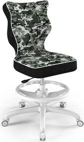 Ergonomiczne krzesło do biurka Petit White rozmiar 5 (146-176,5 cm) z podnóżkiem i wzorami