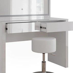 Toaletka biały wysoki połysk/biały 110x50x75.5 annabelle