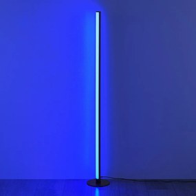 Czarna lampa stojąca LED (wysokość 110 cm) Tendo – Reality