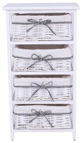 Komoda Ruby biały, 73 cm