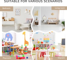 HOMCOM Regał Dziecięcy z Szufladą, Regał na Książki z Przegrodami, 60 x 29,9 x 90 cm, Szary