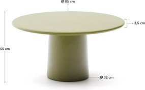 Okrągły stolik ogrodowy betonowy ø 85 cm Albanella – Kave Home