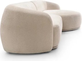 Narożnik NOBO Prawostronny system modułowy tkanina DressME 16 Beżowy