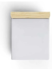 Białe bawełniane prześcieradło z gumką 140x200 cm – Mijolnir