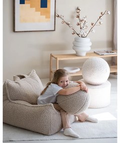 Jasnobrązowy dziecięcy worek do siedzenia z materiału bouclé Chair – Wigiwama