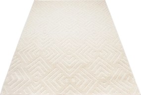 Kremowy dywan sznurkowy w stylu skandynawskim M8-E54