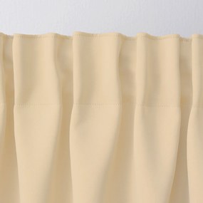 Zasłona zaciemniająca na taśmie marszczącej jasny beż 140 x 280 cm 1 szt.