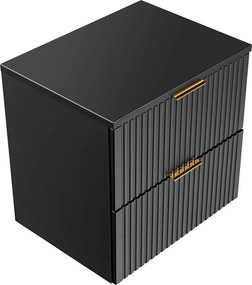 Szafka łazienkowa pod umywalkę nablatową Adel 60 cm, czarny mat