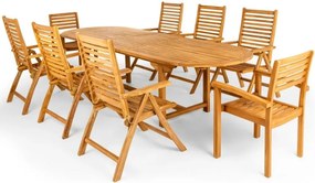 Doppler TAMAN LEVERTON FSC® zestaw mebli ogrodowych 6+2