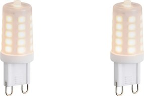 Zestaw 2 żarówek LED G9 z możliwością ściemniania, opalowe, 1,2 W, 100 lm, 2200 K