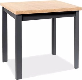 Nierozkładany kwadratowy stół Adam 80x80 Signal