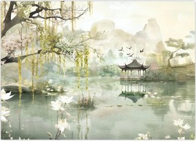Obraz - Chińskie jezioro (70x50 cm)