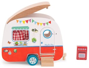 Drewniane auto zabawkowe La Grande Famille Caravan – Moulin Roty