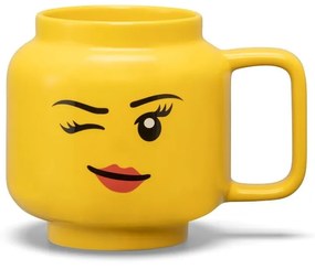 Żółty ceramiczny kubek dla dzieci 530 ml Head – LEGO®