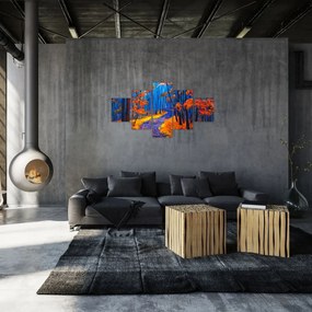 Obraz jesiennego lasu (125x70 cm)