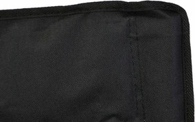 Składane krzesło kempingowe z uchwytem na kubek, czarne