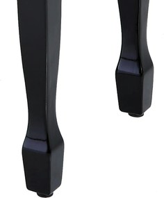 HOMCOM Stołek do Fortepianu Czarny Regulowana Wysokość Lite Drewno Sztuczna Skóra 64x35x45-55cm | Aosom PL