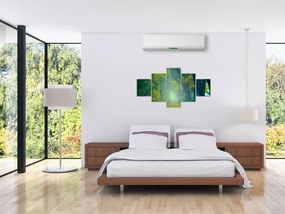 Obraz drogi wysadzanej drzewami (125x70 cm)