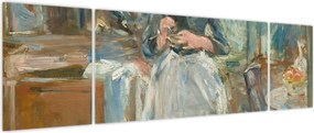 Obraz - Berthe Morisoti, In the Dining Room, reprodukcje (170x50 cm)