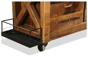 Szafka na wino z litego drewna mango liczba butelek 5, 100x92x30 cm Ravi – Interia Home &amp; Living