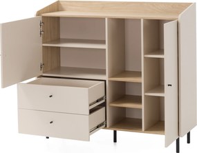 Komoda VETTA 125 cm do Salonu Sypialni Odcienie beżu