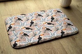 Dywanik łazienkowy Dywanik łazienkowy Ptak Tukan Rośliny