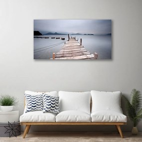 Obraz na płótnie Stalowa Konstrukcja nad Zatoką