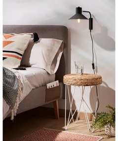Czarny kinkiet ø 20 cm Aria – Kave Home