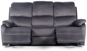 Sofa rozkładana SPENCER 3 VELVET szara SIGNAL