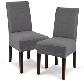 4Home Multielastyczny pokrowiec na krzesło Comfort, szary, 40 - 50 cm, zestaw 2 szt.