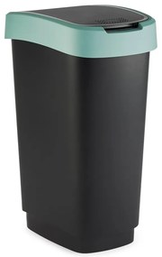 Kosz na śmieci z tworzywa sztucznego z recyklingu 50 L Twist − Rotho