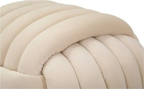 Kremowy aksamitny puf Softy – Mauro Ferretti