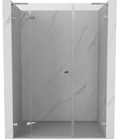 Mexen Lunar L drzwi prysznicowe uchylne lewe 150 cm, transparent, chrom - 834SL-150-050-01-00-L