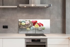 Panel nad Blat Kuchenny Jajka Wielkanocne i Tulipany