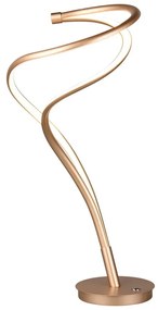 Lampa stołowa LED w kolorze złota z metalowym kloszem (wys. 56 cm) Nala – Trio Select